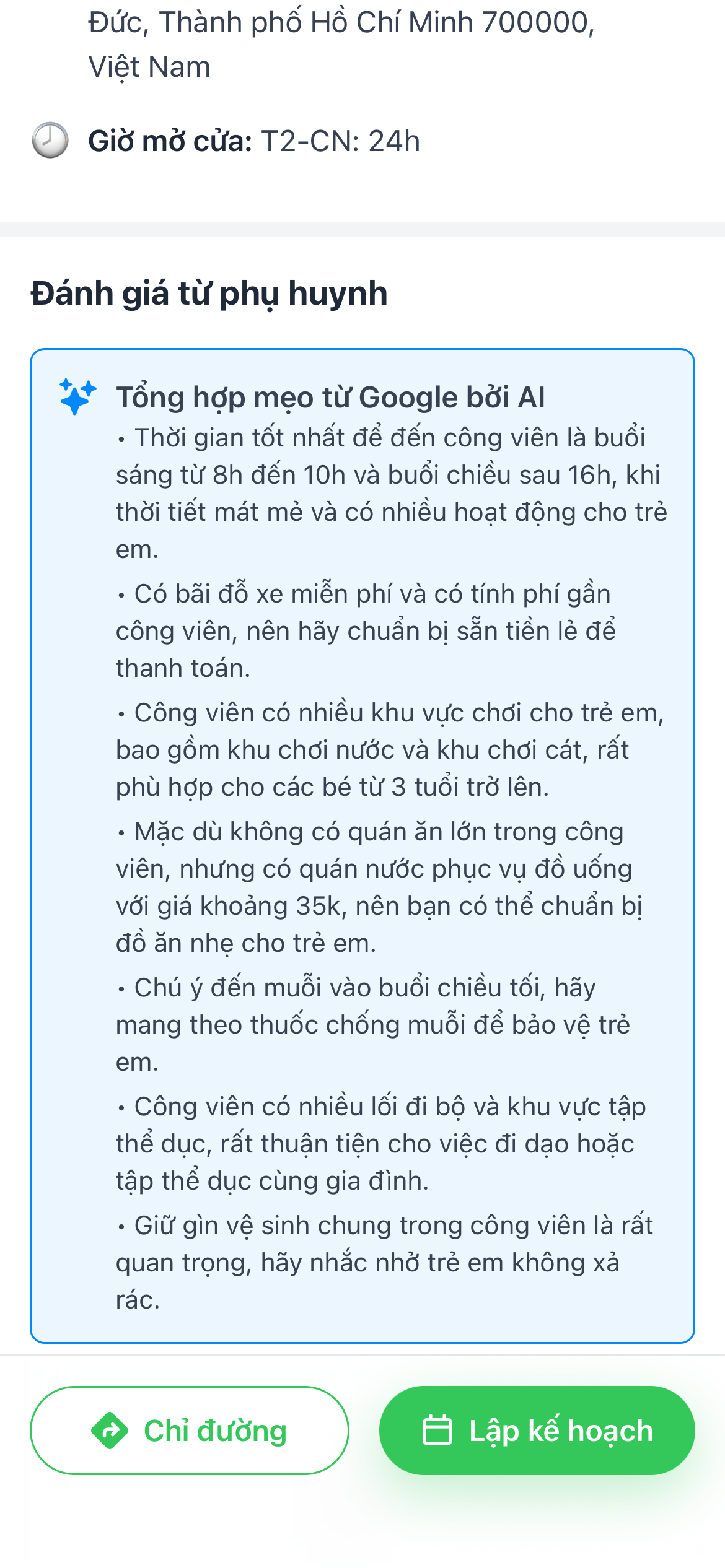 Màn hình trợ lý AI tổng hợp mẹo từ ba mẹ